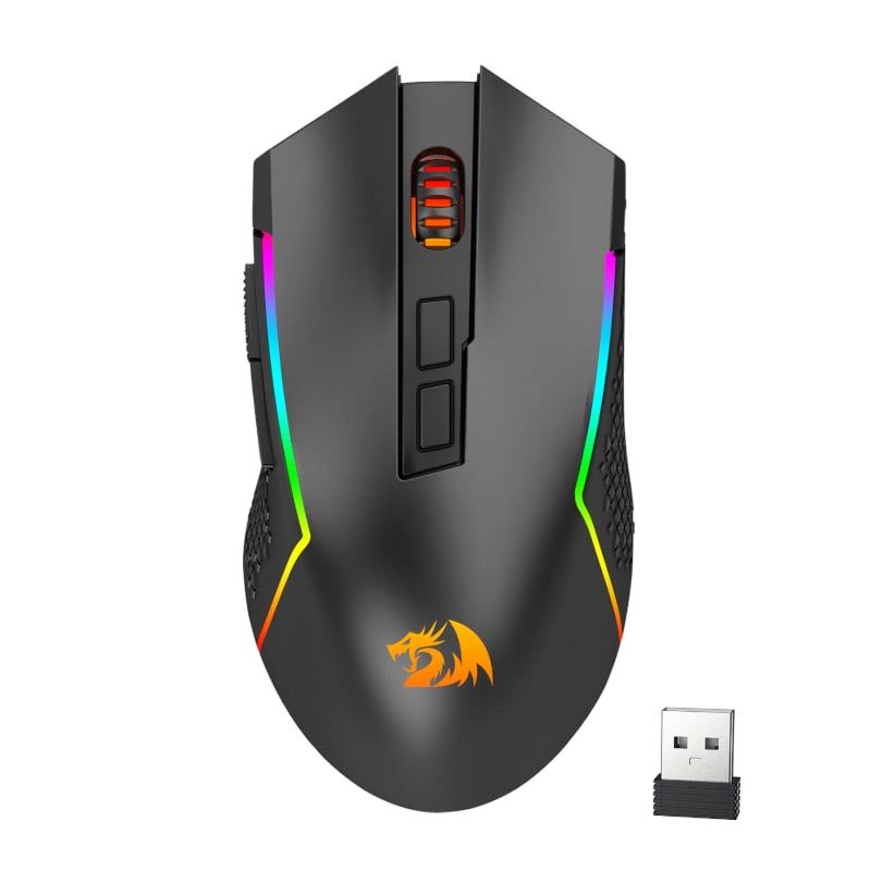 s-zoom.filetakealot-93413127-1.jpg Redragon TRIDENT PRO 8000DPI 7-Button RGB Gaming Mouse - Black - Image 1