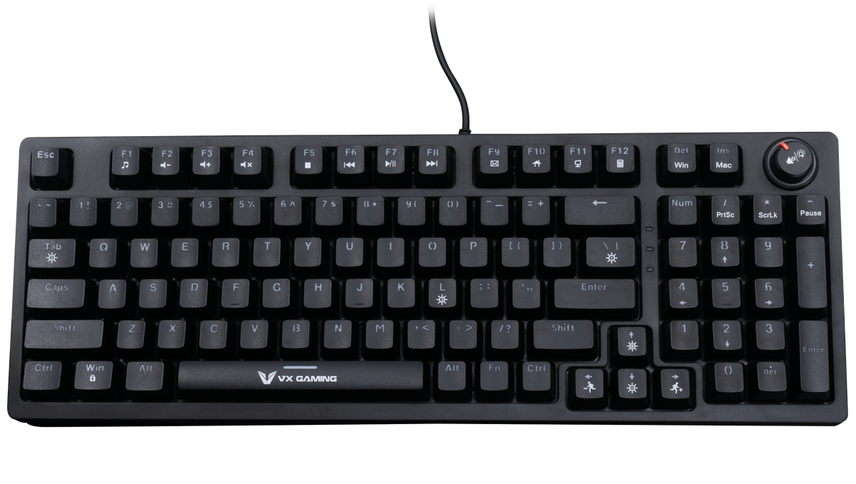s-zoom.filetakealot-93513100-1.png VX Gaming Warborn RGB TKL Wired Mechanical Keyboard - Black - Image 1