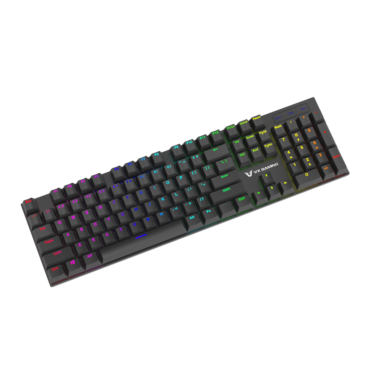s-zoom.filetakealot-93513122-1.png VX Gaming Floki Series Wired RBG Full Mechanical Keyboard - Black - Image 1