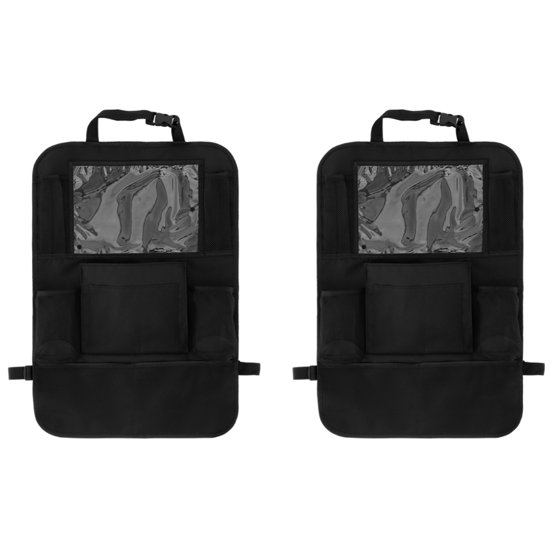 s-zoom.filetakealot-93521405-1.png KR Automotive Backseat Organizer with Touch Screen Tablet Holder Set - Image 1