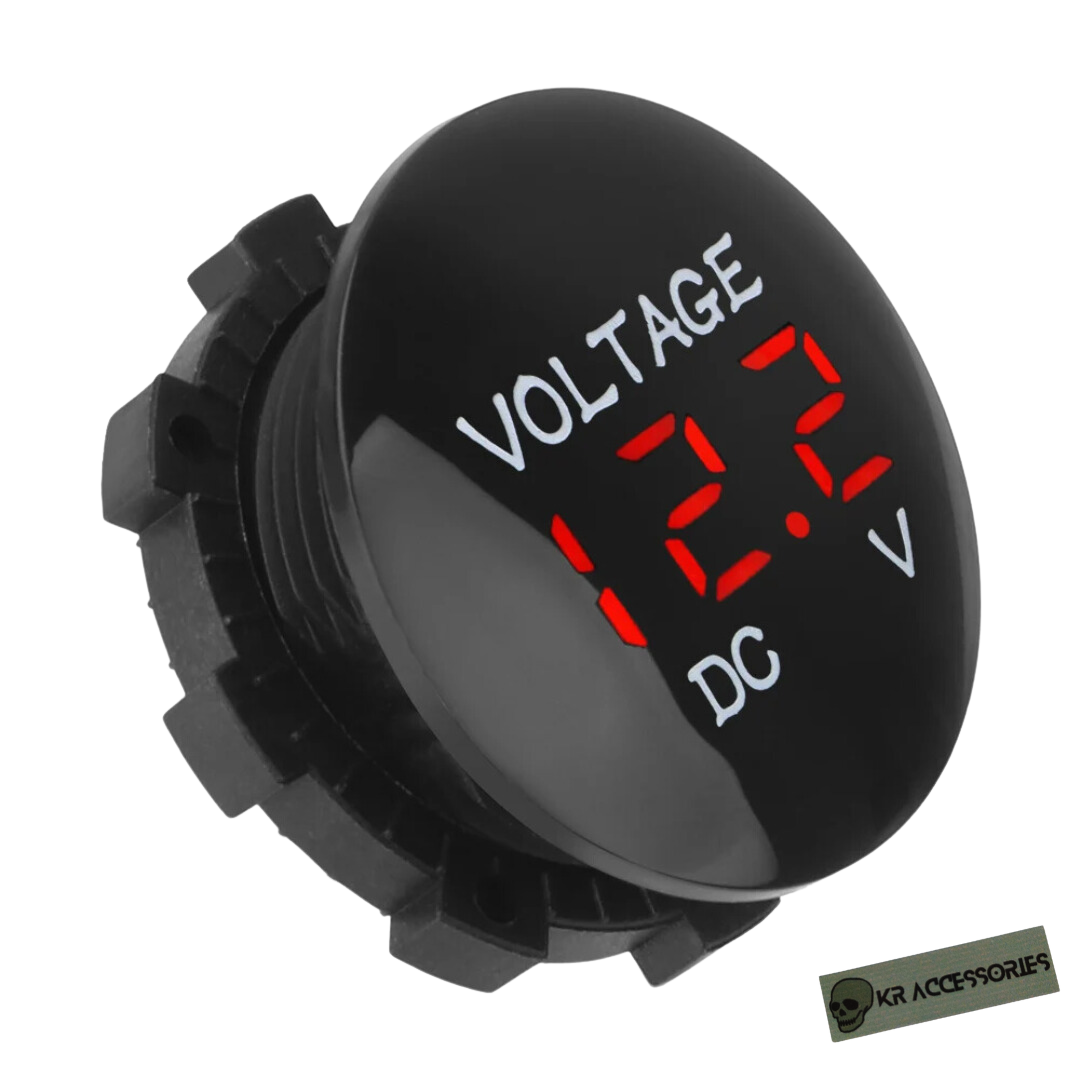 s-zoom.filetakealot-94526025-1.png KR Automotive Flush Volt Meter (Red) - Image 1