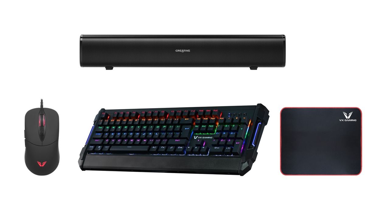 s-zoom.filetakealot-94616273-1.jpg VX Gaming RGB Bundle: Keyboard, 12,000 DPI Mouse, Mousepad & Soundbar - Image 1