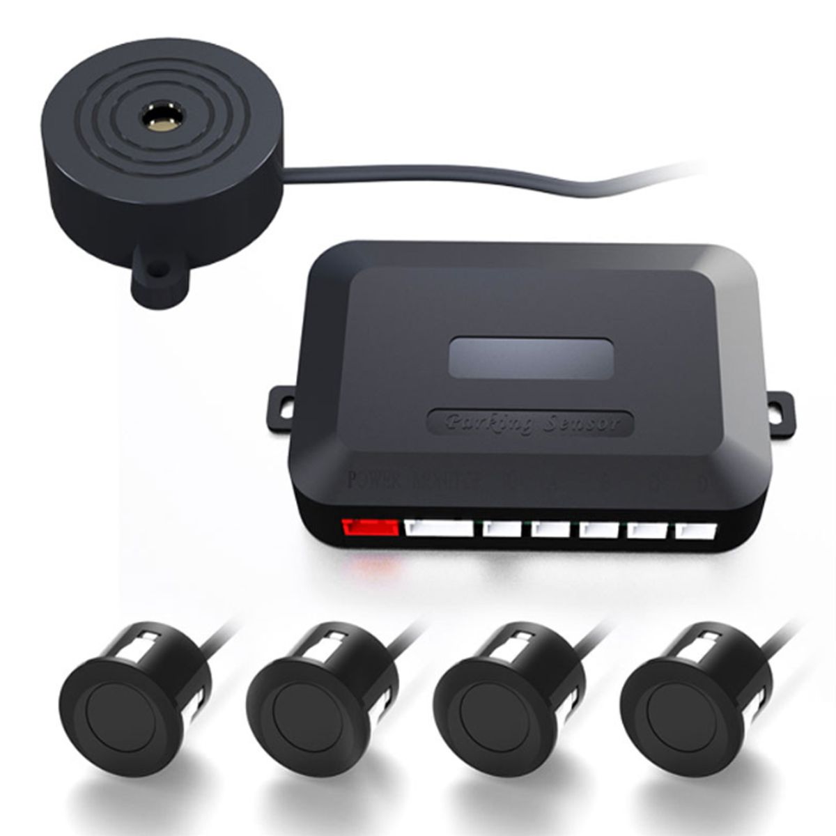 s-zoom.filetakealot-95161884-1.jpg Reverse Sensor Car Parking Sensor Kit Universal 4 Sensors Alert Indicator - Image 1
