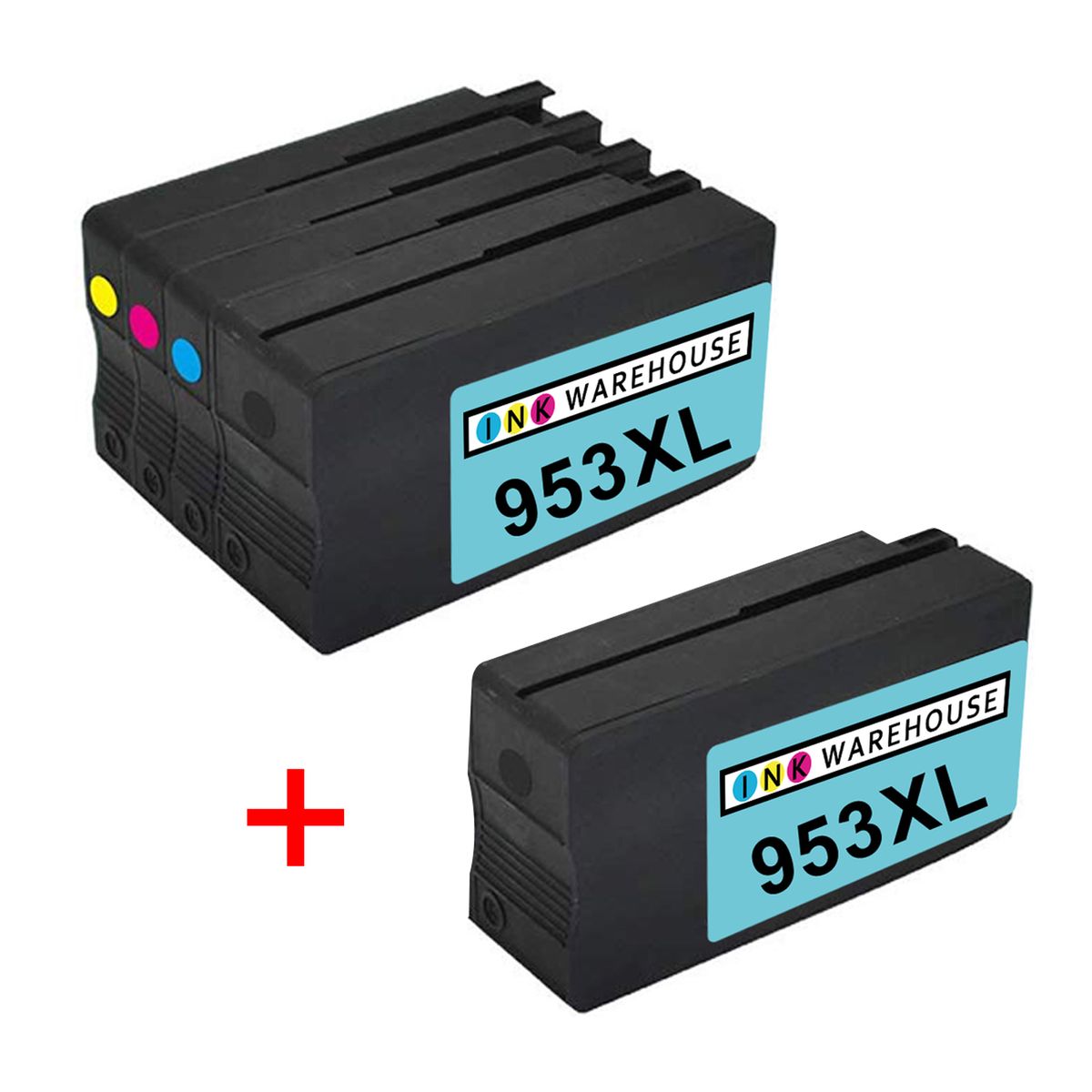 s-zoom.filetakealot-95319415-1.jpg HP 953XL / 953 Ink Cartridge Multipack + 1 x HP 953 black ink - Compatible - Image 1