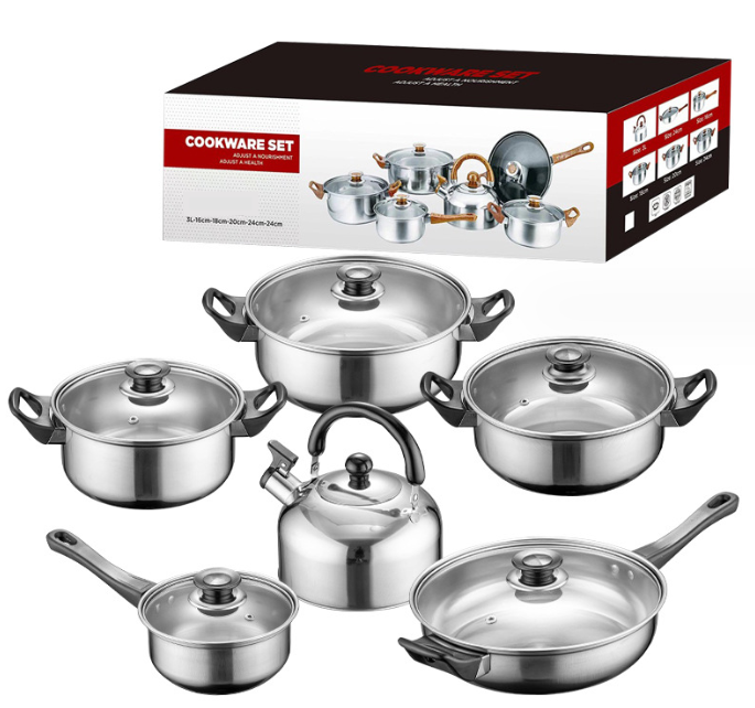s-zoom.filetakealot-95496763-1.png 6 - Piece Stainless Steel Cookware Set-Non Stick - Image 1