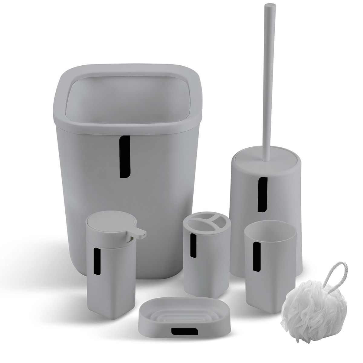 s-zoom.filetakealot-95726422-1.jpg Modern 7 Piece Bathroom Accessories Set - Image 1