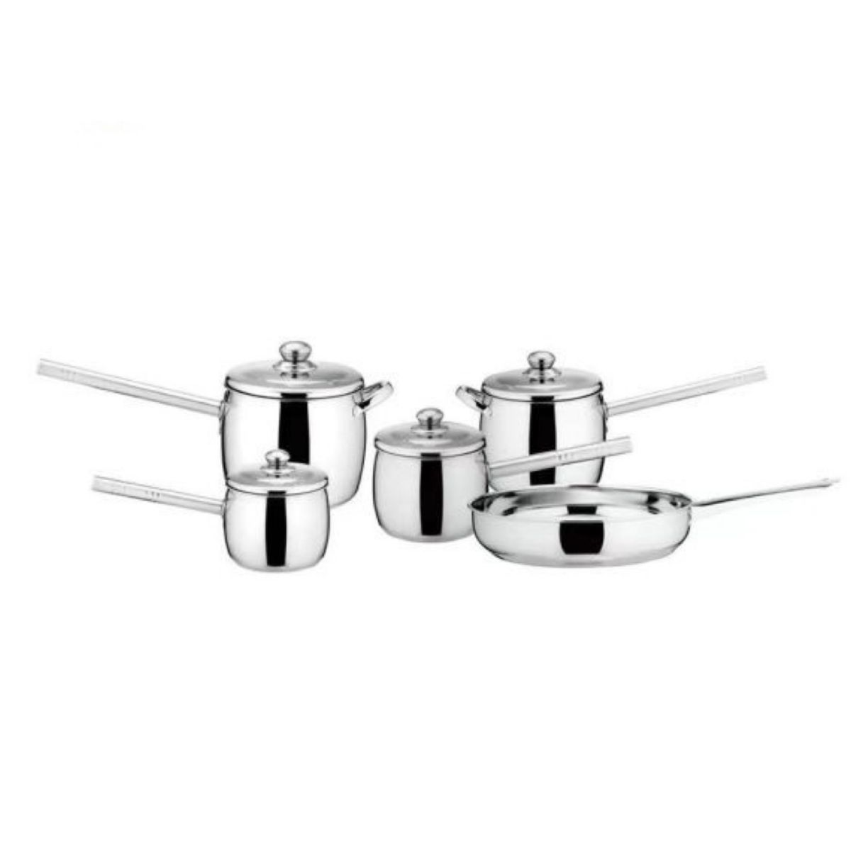 s-zoom.filetakealot-95797845-1.jpg Stainless Steel Non-Stick Cookware Set - 9-piece - Image 1