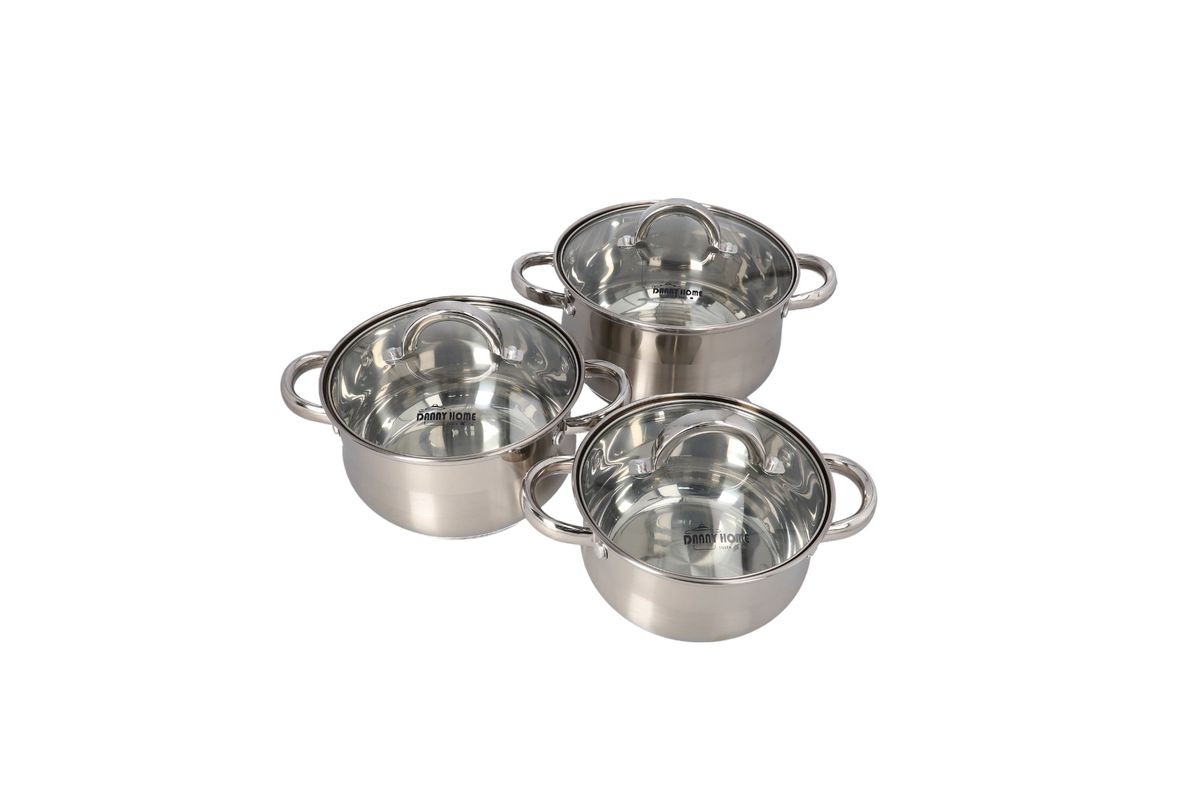 s-zoom.filetakealot-95933989-1.jpg Danny home Casserale Cookware Pots Set - 6 Piece - Image 1