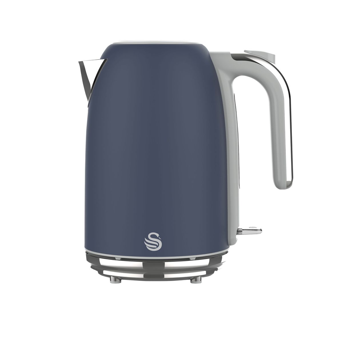 s-zoom.filetakealot-96246803-1.jpg Swan Retro Oceanic Blue Stainless Steel 1,7 Litre Cordless Kettle - Image 1