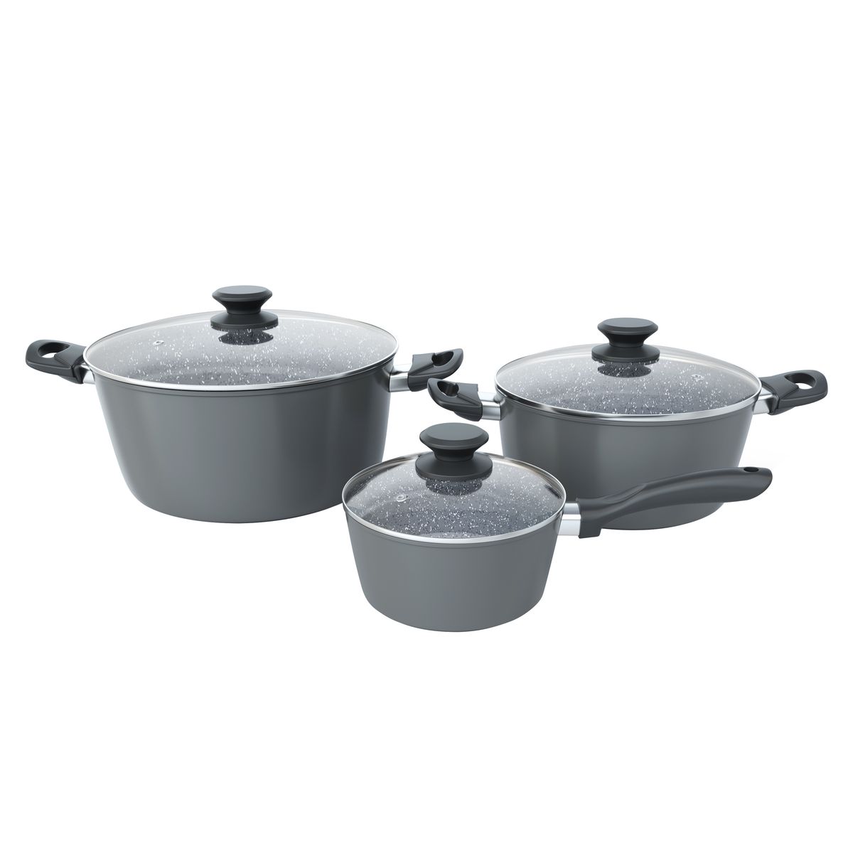 s-zoom.filetakealot-96615208-1.jpg Bennett Read Slate & Stone Forged 6Piece Non-Stick Pot Set - Image 1