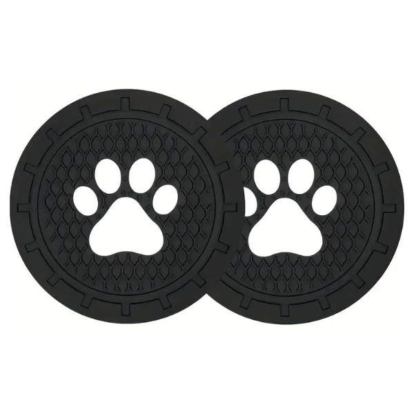 s-zoom.filetakealot-96906864-1.png Dog Paw Silicone Car Cup Holder Coasters - 2pcs - Image 1