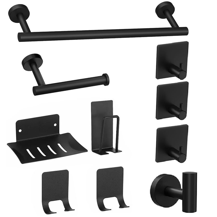 s-zoom.filetakealot-96998172-1.jpg Stainless Steel Bathroom Rack Towel Rack Paper Towel Set - 10 Piece - Image 1