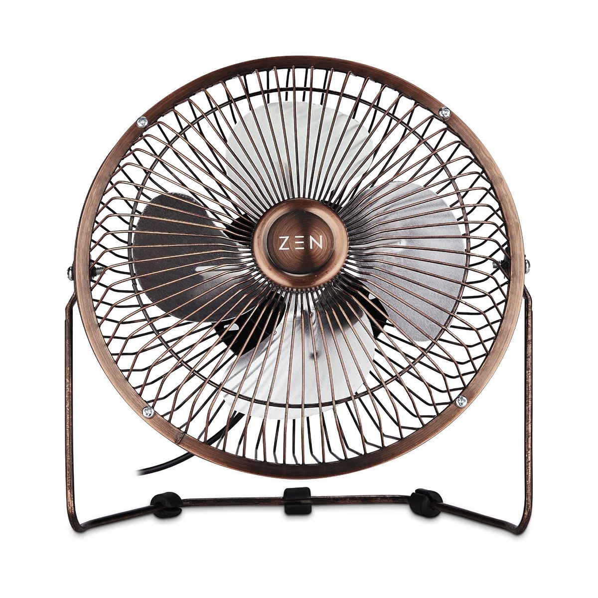 s-zoom.filetakealot-97139154-1.jpg ZEN Cool series 6 inch Desk Fan - Copper - Image 1