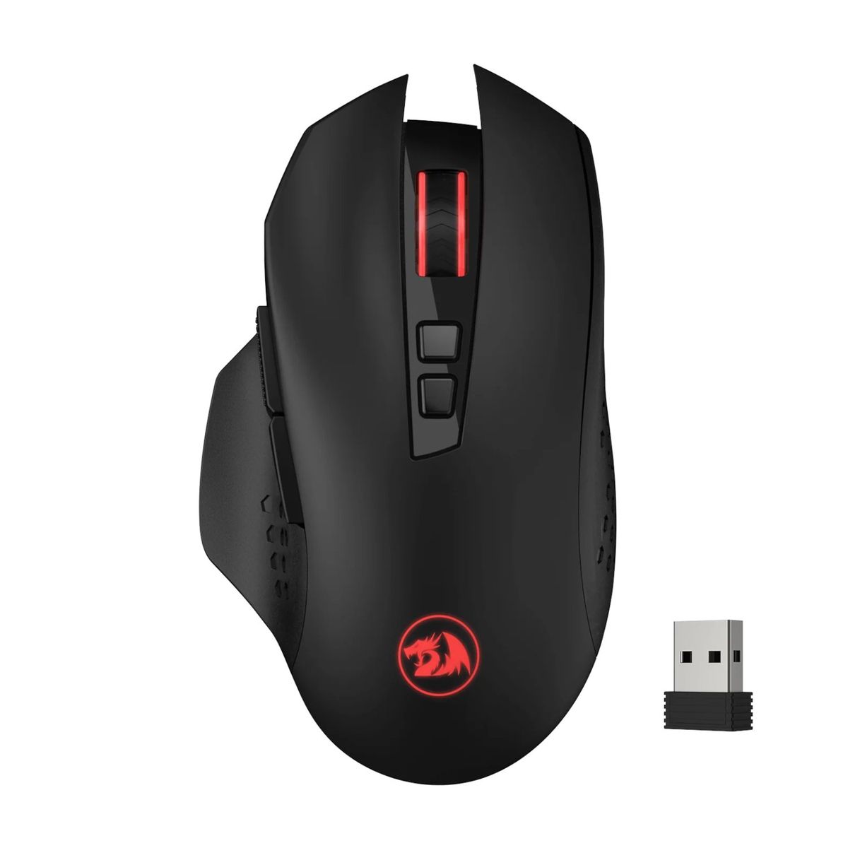 s-zoom.filetakealot-97214585-1.jpg Redragon Gaming Mouse GAINER 4000DPI 7-Button Wireless Mouse - Black - Image 1