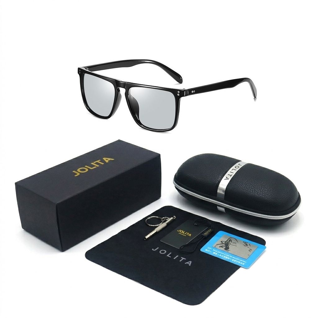 s-zoom.filetakealot-97509669-1.jpg JOLITA Men Polarized Photochromic Sunglasses Driving Sunglasses- A627BS - Image 1