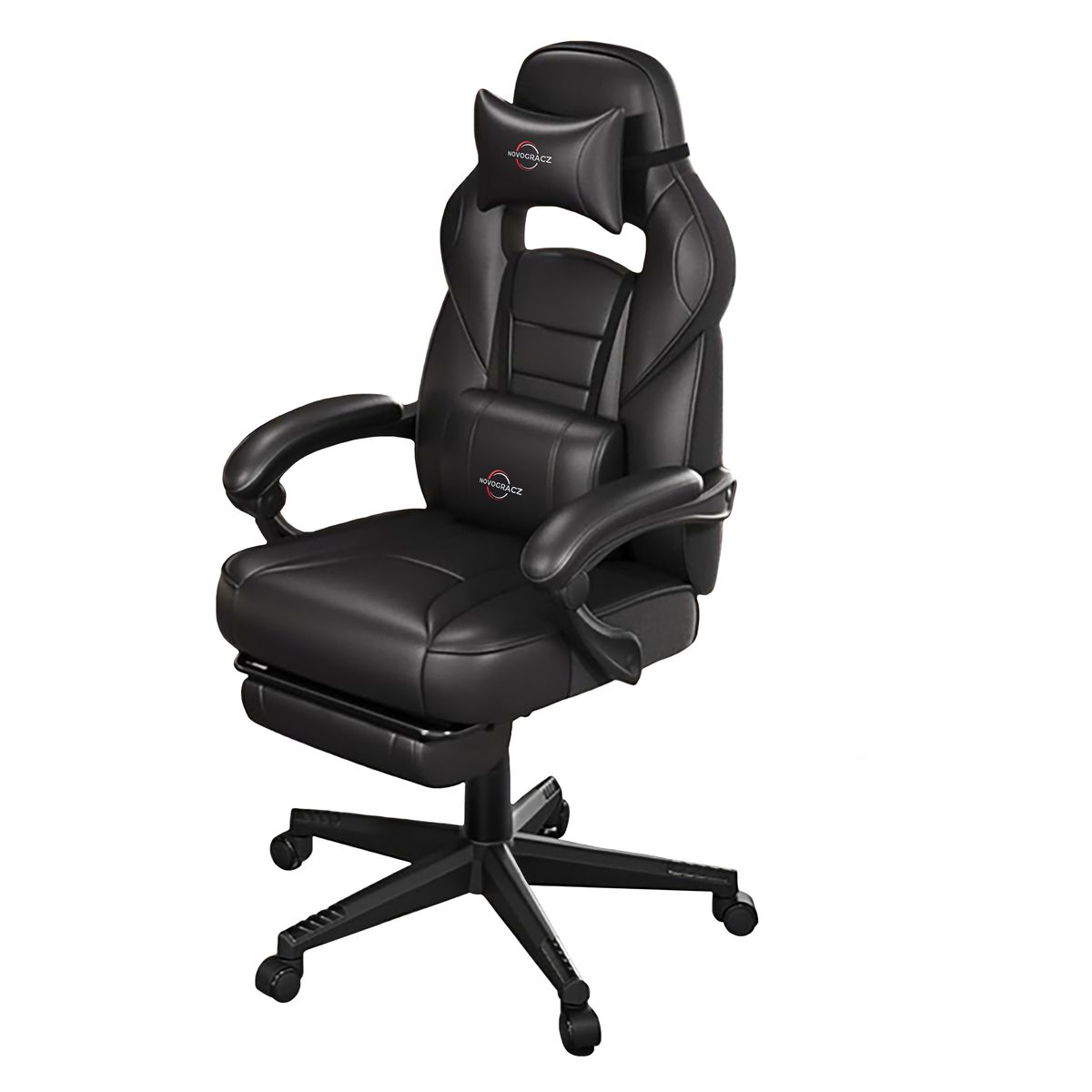 s-zoom.filetakealot-97962330-1.jpg Novogracz MAVERICK Elite Gaming & Office Chair - JET BLACK - Image 1