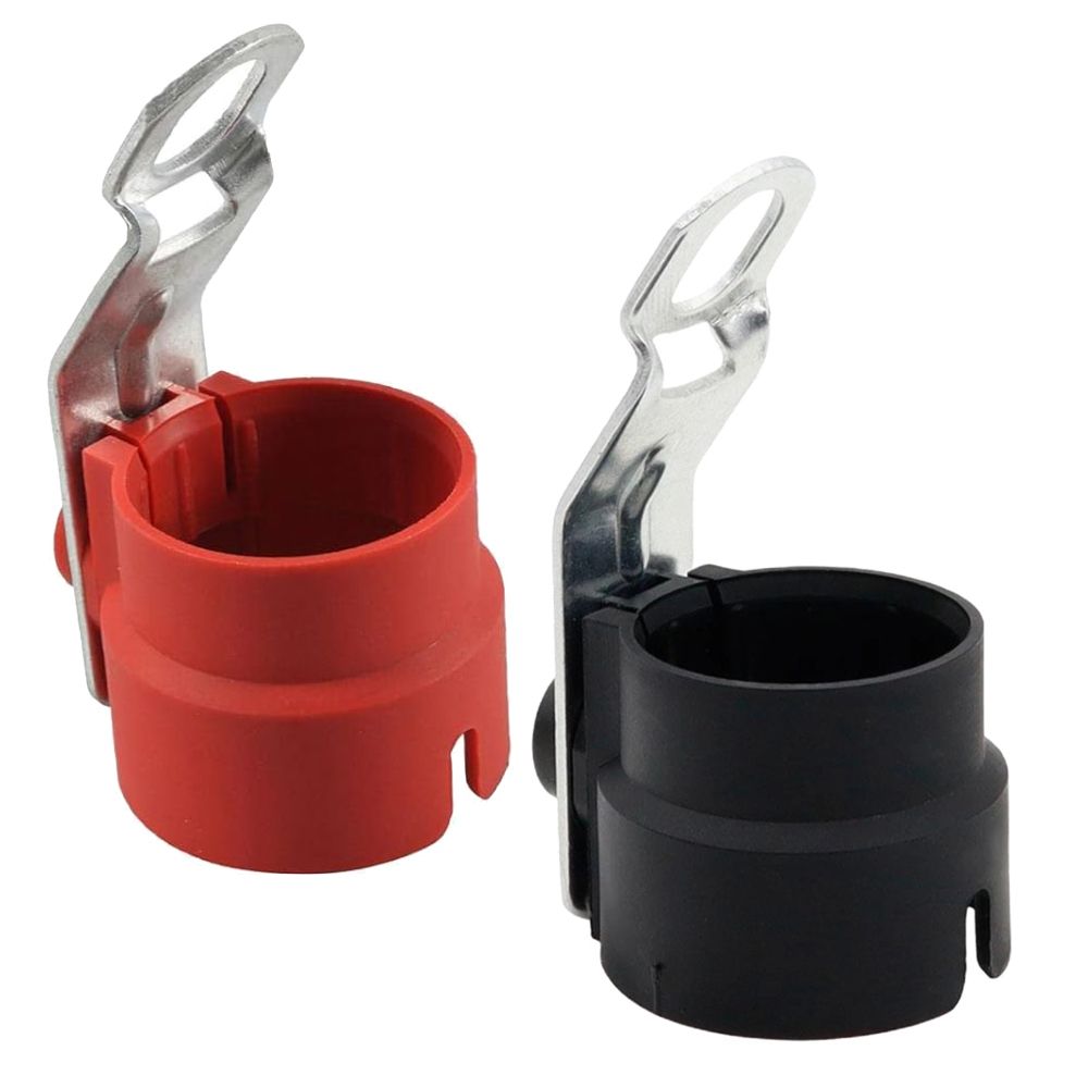 s-zoom.filetakealot-98115574-1.jpg Automotive Durable Black & Red Trailer Connector Holders Set of 2 - 10cm - Image 1