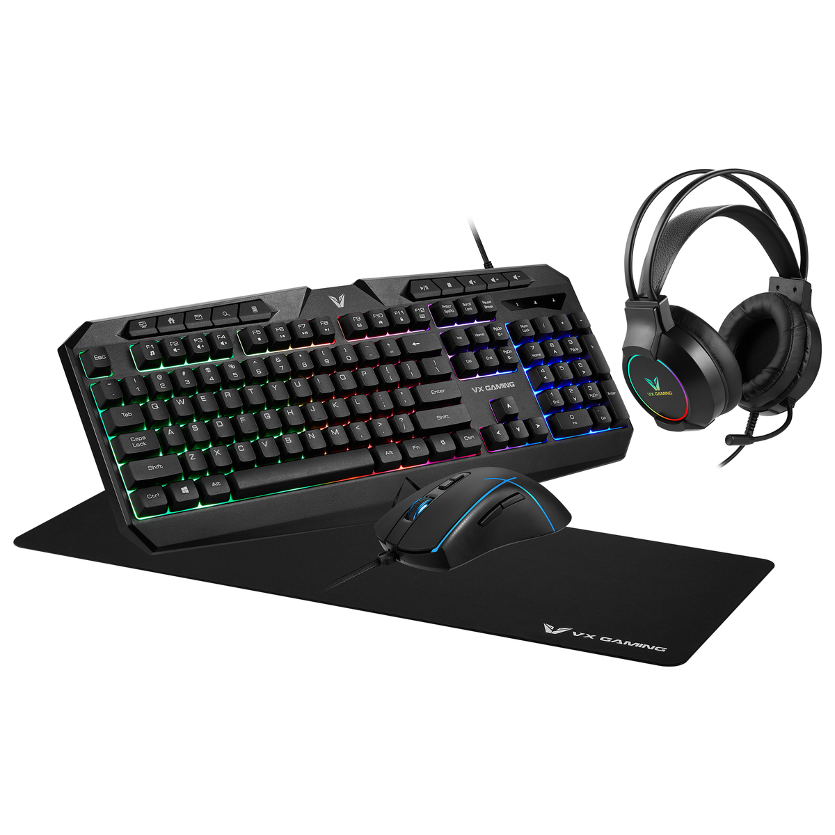 s-zoom.filetakealot-98366574-1.png VX Gaming Heracles Series 4-in-1 Keyboard, Headphone, Mouse, Mousepad Combo - Image 1