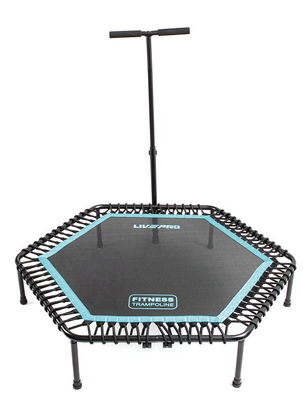 s-zoom.filetakealot-98381527-1.jpg Livepro Fitness Hexagon Rebounder Trampoline With Handle - Image 1