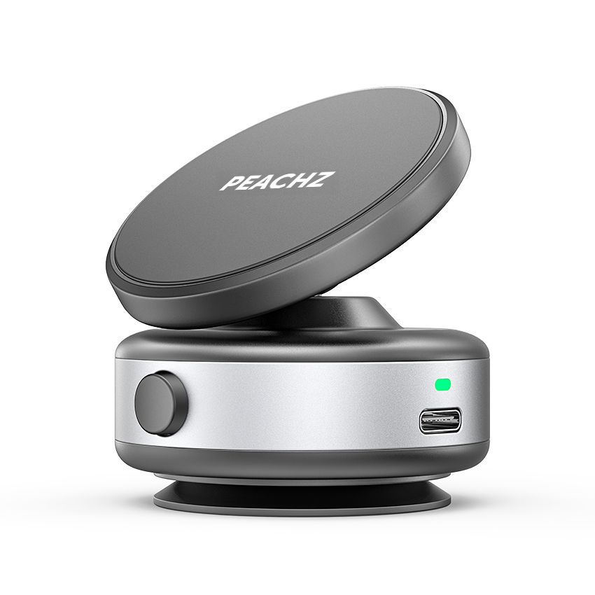 s-zoom.filetakealot-98383812-1.jpg Peachz Electric Suction Phone Holder | MagSafe Car Mount | 360 PhoneStand - Image 1