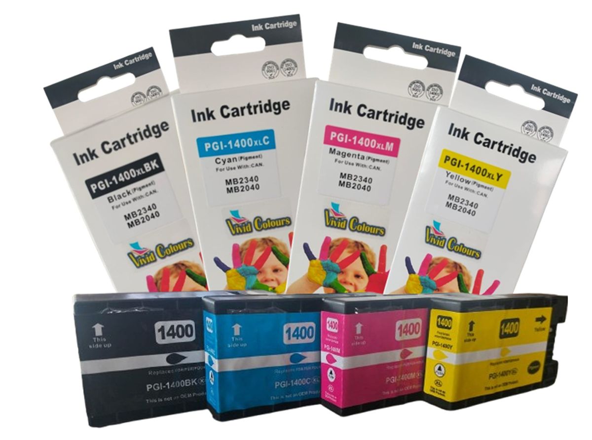 s-zoom.filetakealot-98579001-1.jpg Vivid Colours Compatible Canon PGI-1400XL /1400/PGI1400 Ink Cartridges-set - Image 1