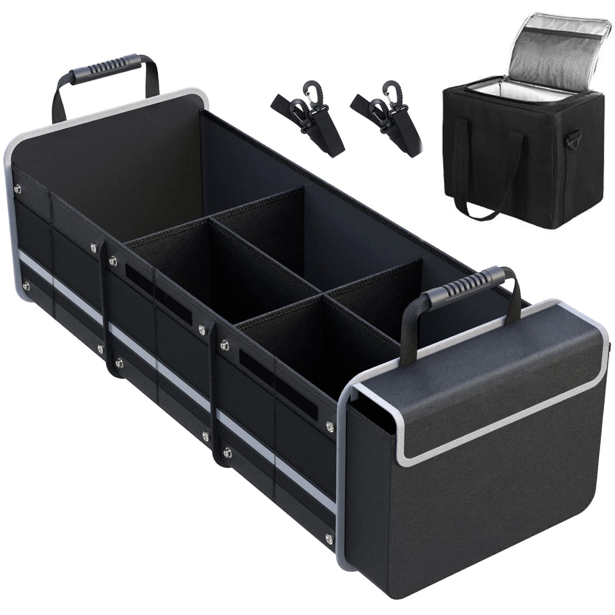 s-zoom.filetakealot-98590100-1.png 66L Car Trunk Organizer with Cooler Bag,Collapsible - Image 1