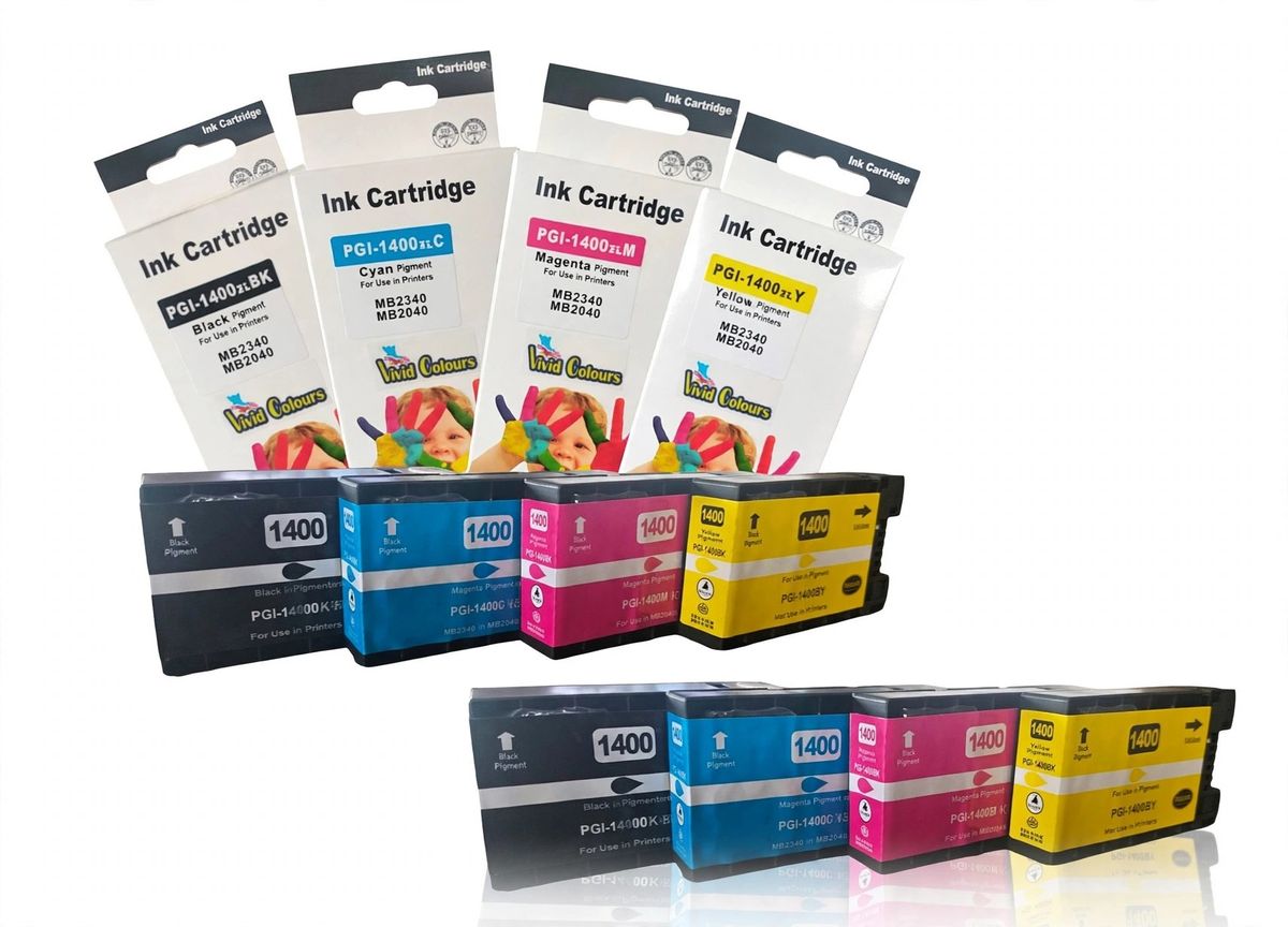 s-zoom.filetakealot-98713757-1.jpg Vivid Colours Compatible with Canon PGI-1400XL /1400/PGI1400 -Multi X2 Sets - Image 1