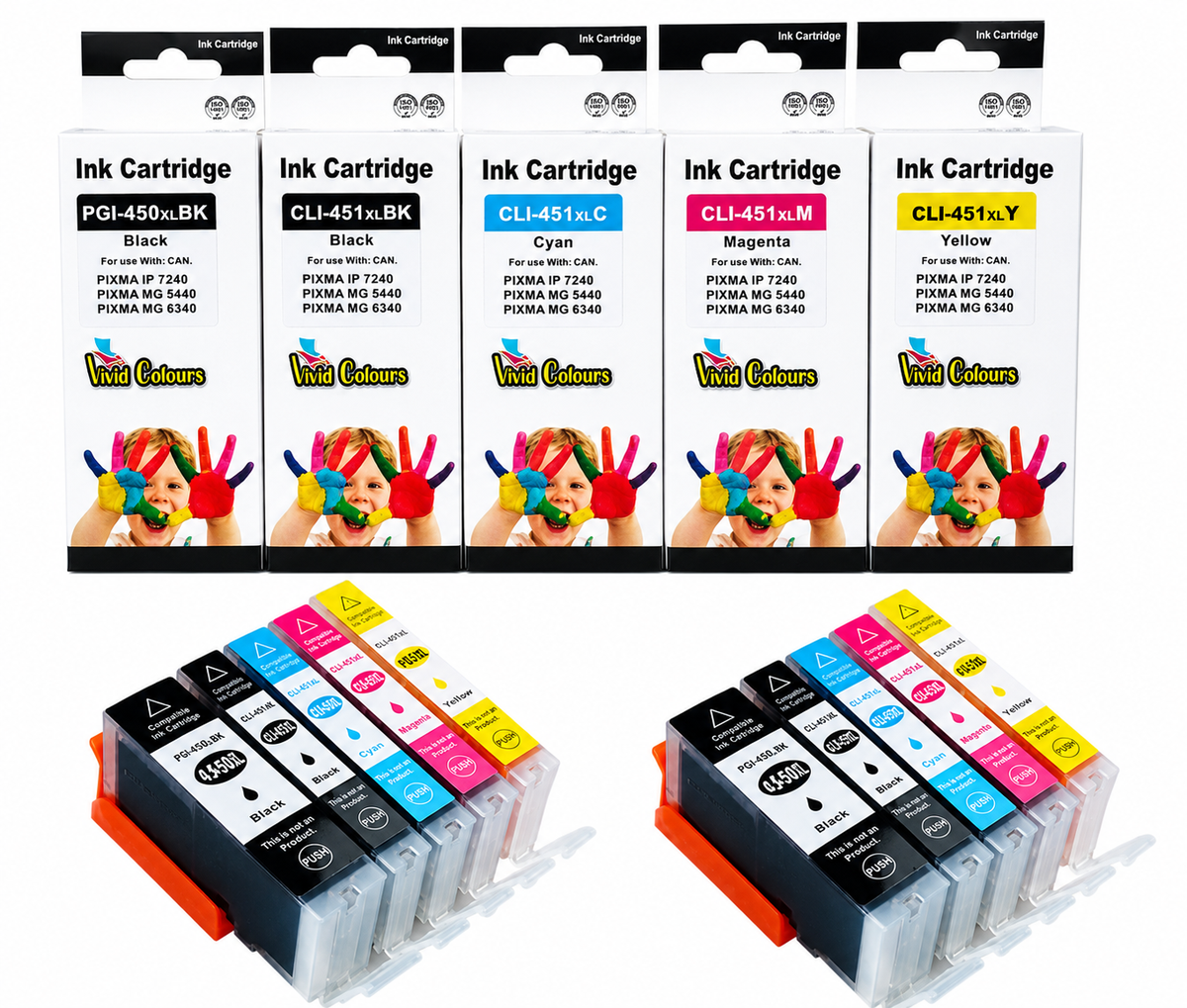 s-zoom.filetakealot-98716300-1.png Vivid Colours Compatible With Canon PGI-451 XL/CLI-451 XL Ink Multipack-X2 - Image 1