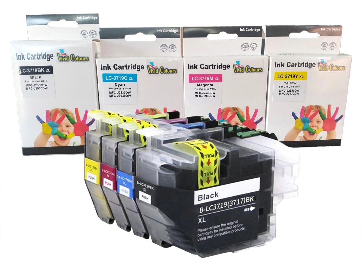 s-zoom.filetakealot-98733131-1.jpg Vivid Colours Compatible with Brother LC3719XL / 3719 Ink Cartridge Set - Image 1