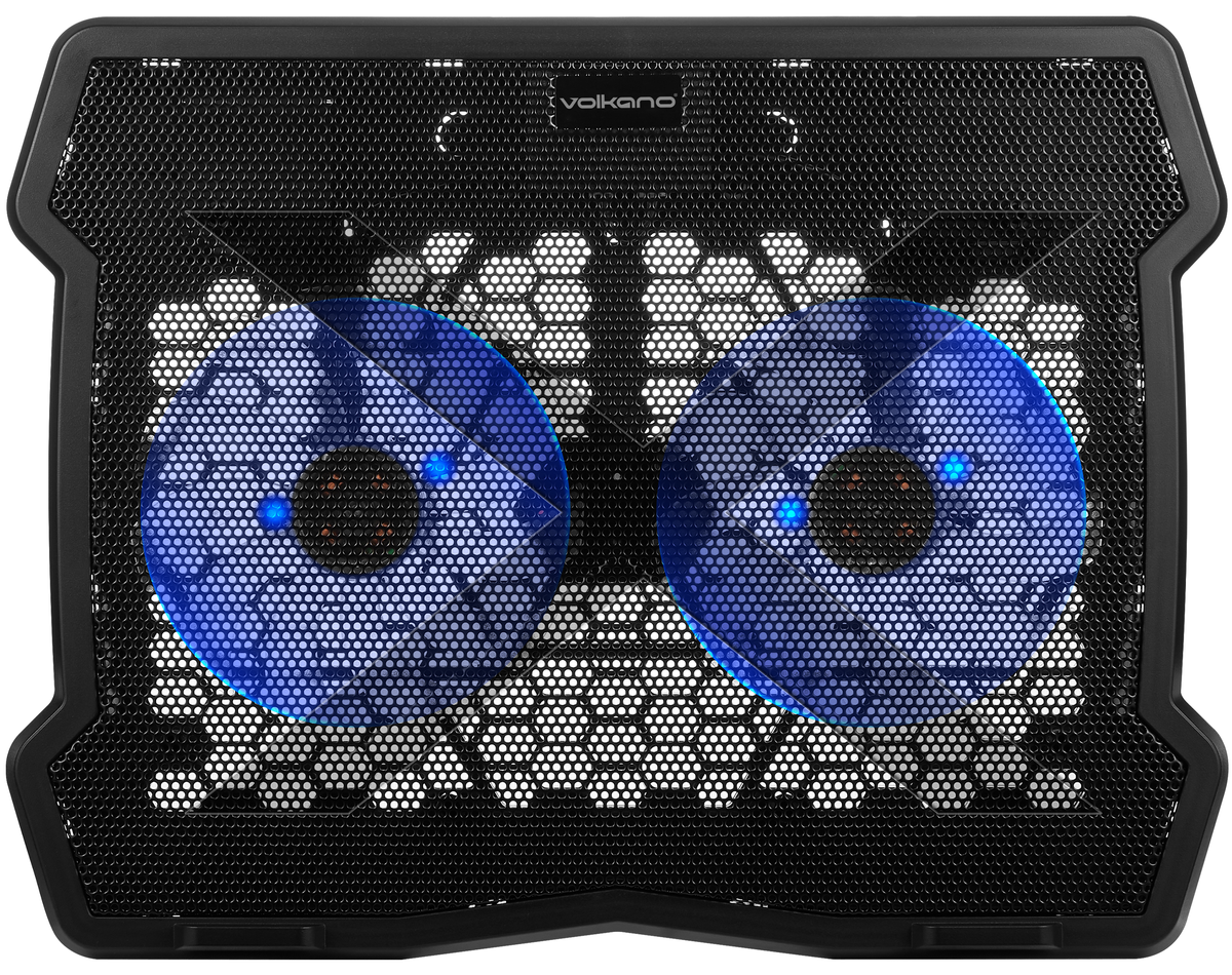 s-zoom.filetakealot-98874689-1.png Volkano Polar Series 15" Dual Fan Laptop Cooling Pad & Stand (USB-Powered) - Image 1
