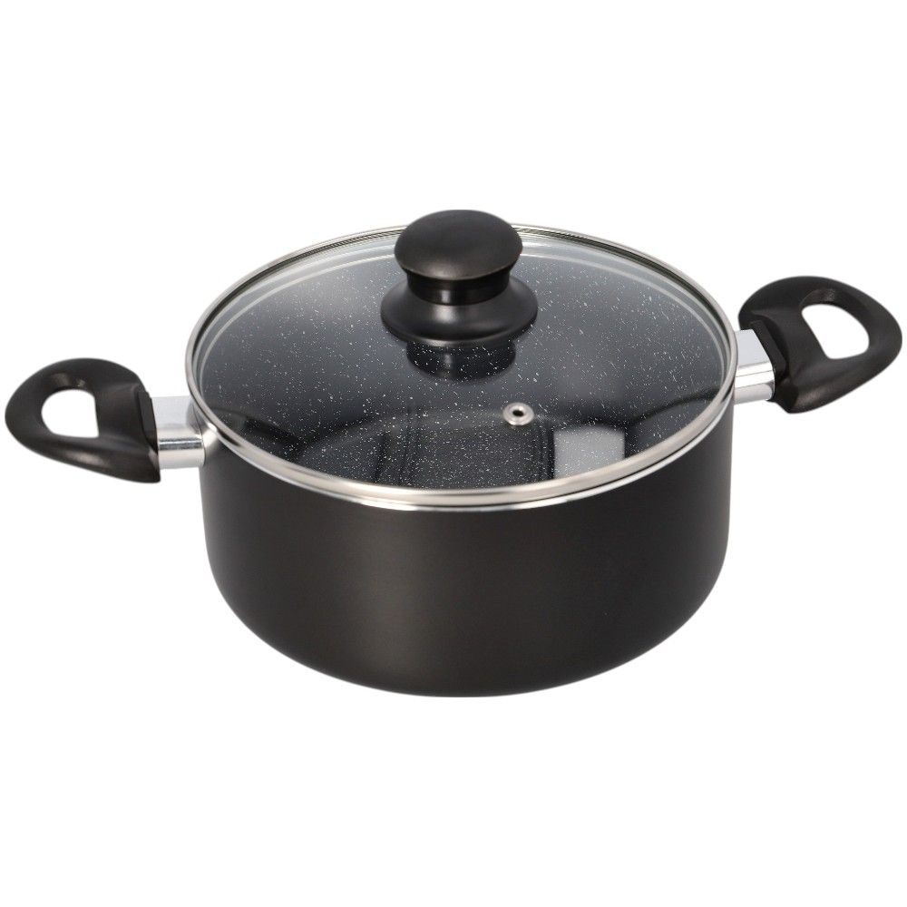 s-zoom.filetakealot-98875663-1.jpg Non-Stick Casserole Pot - Black - 20cm - Image 1