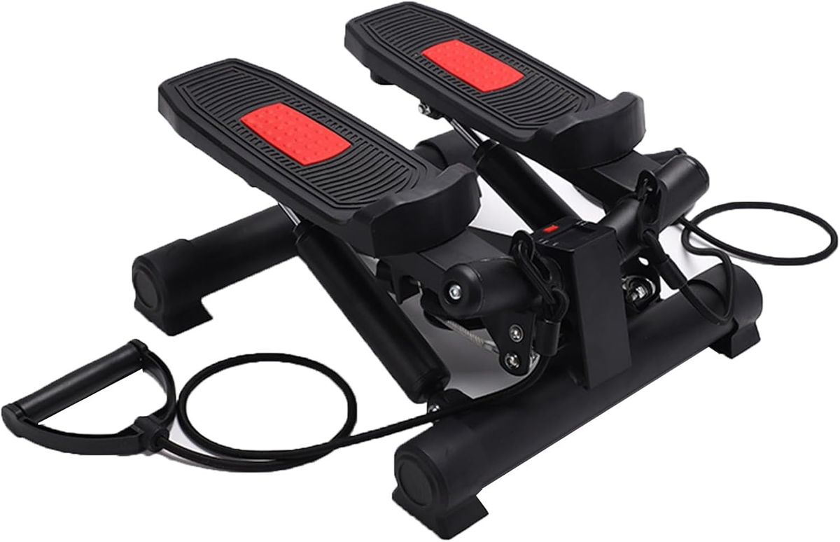 s-zoom.filetakealot-98879508-1.jpg FLEXEE Mini Stepper Machine, Fitness Exercise Stepper with Resistance Bands - Image 1