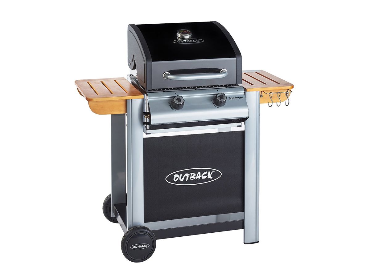 s-zoom.filetakealot-98935598-1.jpg Outback Spectrum 2 Burner Hooded - Black Gas Braai - Image 1