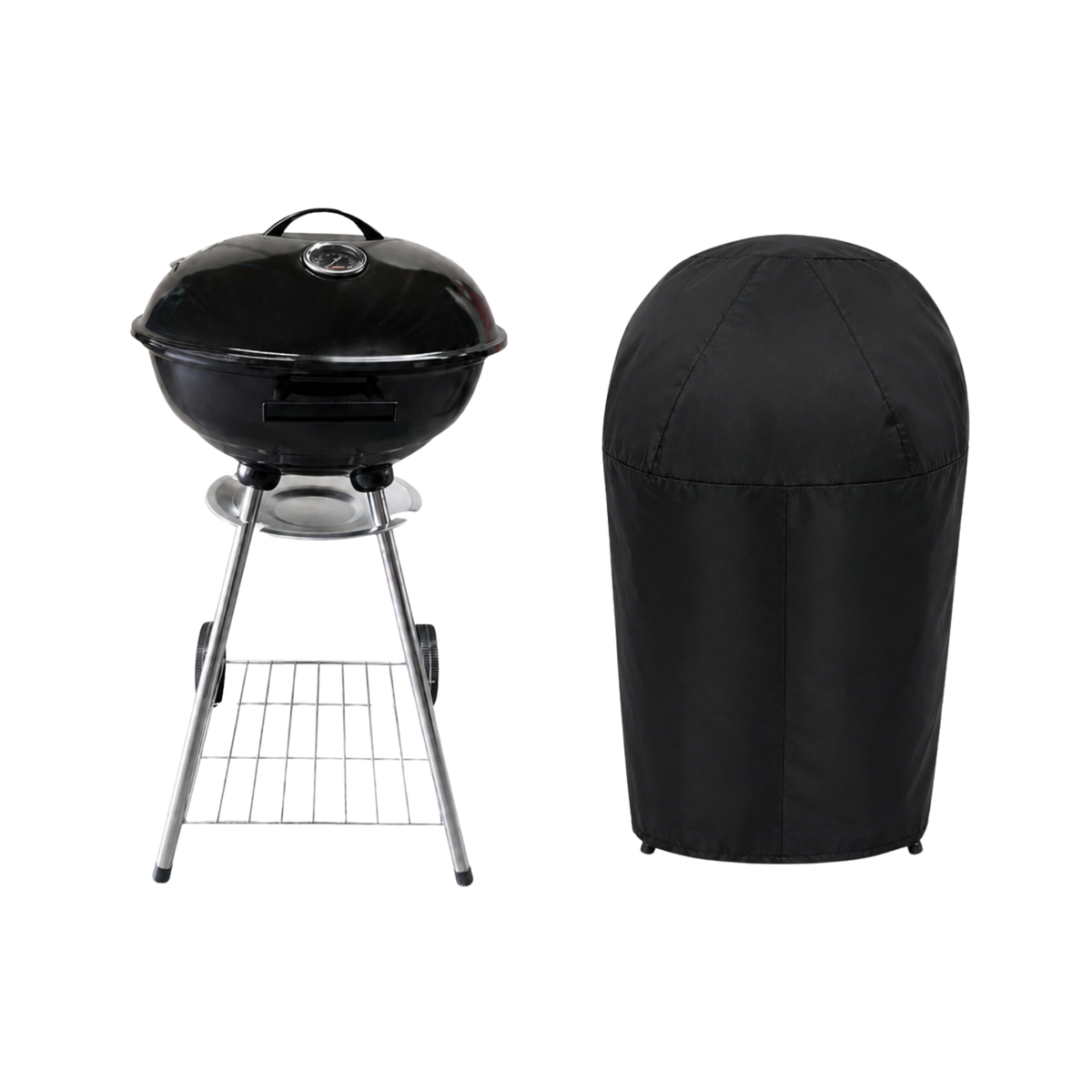s-zoom.filetakealot-98938315-1.png BraaiBoss 46cm Premium Kettle Braai with Thermometer & Protective Cover - Image 1
