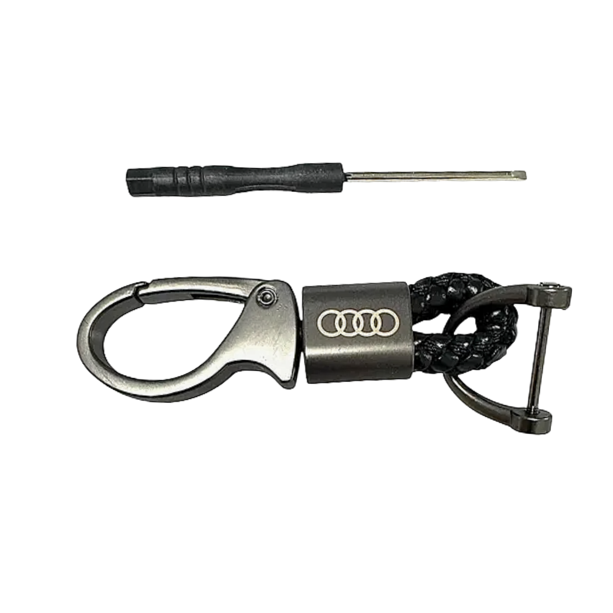 s-zoom.filetakealot-98956312-1.png Audi Braided Keychain - Image 1