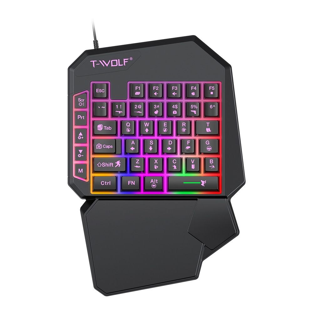 s-zoom.filetakealot-99463974-1.jpg Ergonomic One Handed Gaming Keyboard RGB 41 Keys Portable Gaming Keypad - Image 1