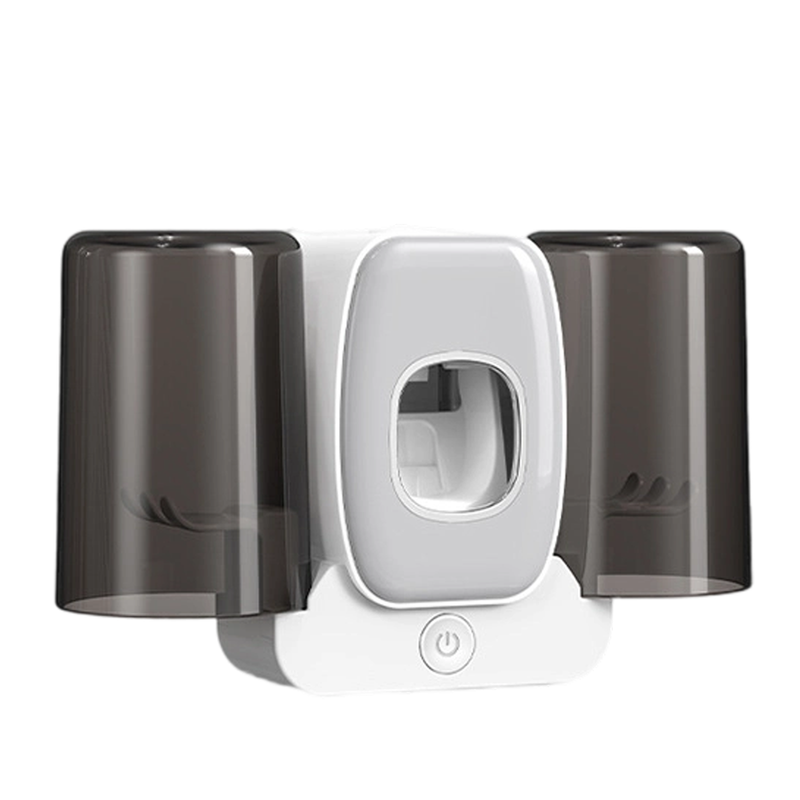 s-zoom.filetakealot-99556861-1.png White Toothbrush Holder - 4-Slot, Dust-Proof Cup, Suspension for Bathroom - Image 1