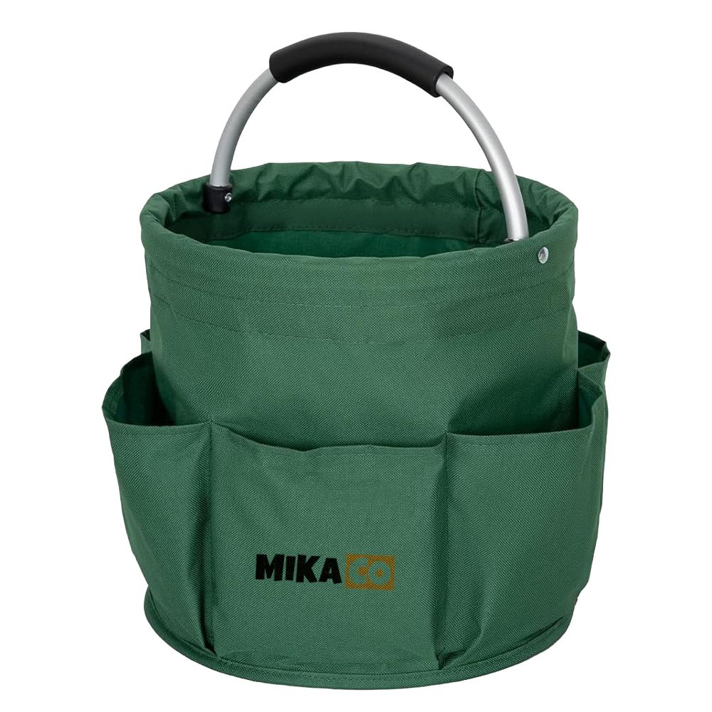 s-zoom.filetakealot-99675200-1.jpg MIkaco Foldable Garden Tool Storage Basket with Aluminum Handle - Image 1