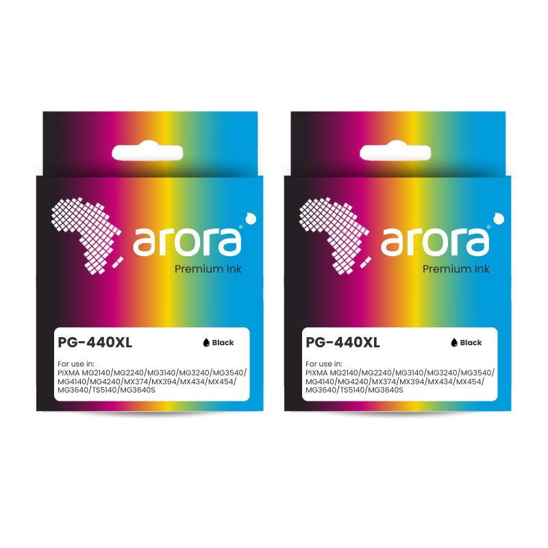 s-zoom.filetakealot-99682163-1.jpg ARORA 440XL Black Compatible Ink Cartridge Dual Pack - PG440XL - Image 1