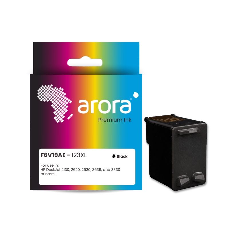 s-zoom.filetakealot-99682171-1.jpg ARORA 123XL Black Compatible High Yield Ink Cartridge - F6V19AE - Image 1