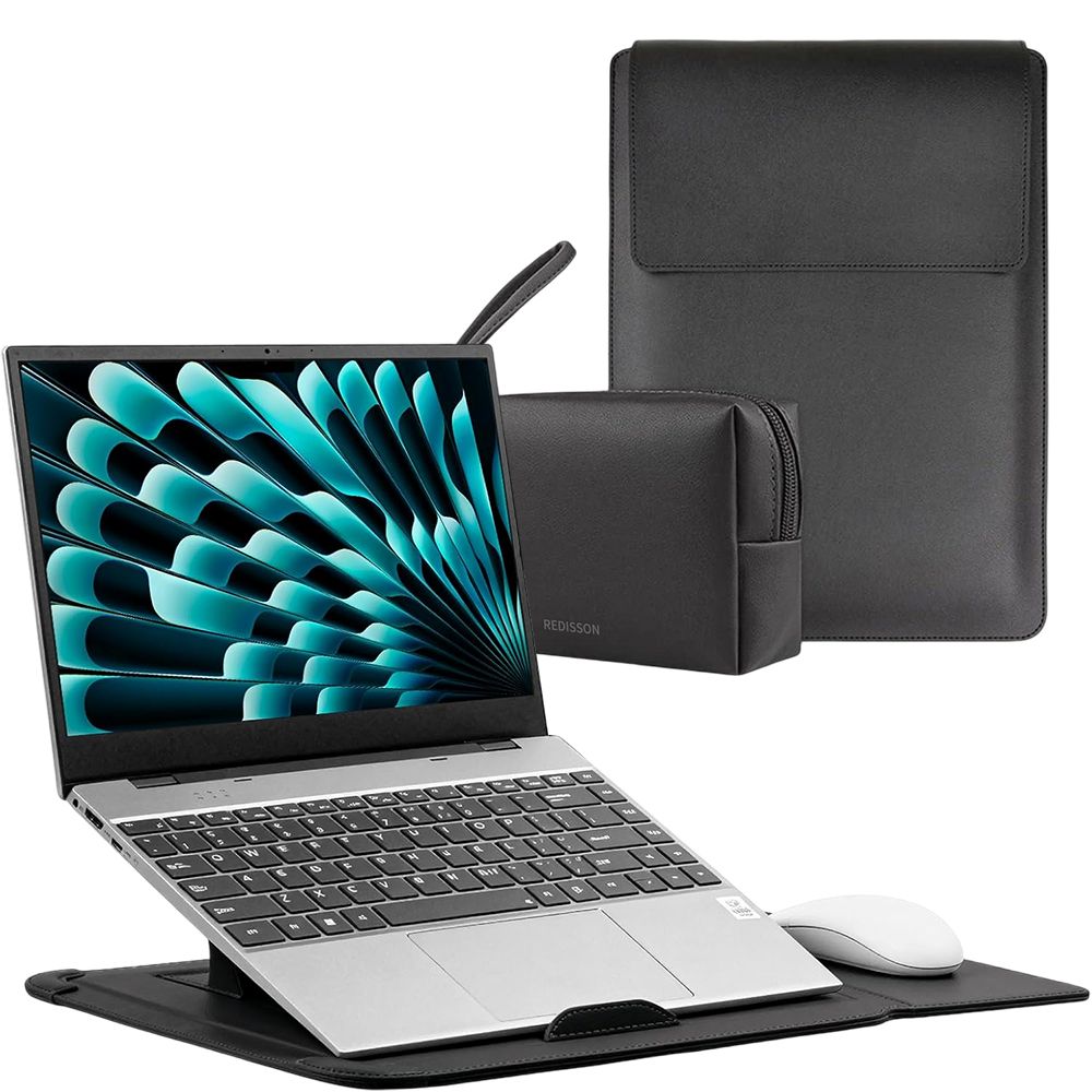 s-zoom.filetakealot-99816251-1.jpg 14-inch Leather Laptop Case with Adjustable Stand - Image 1