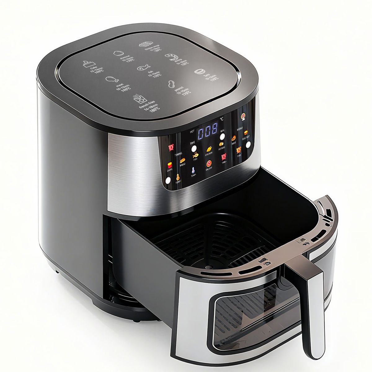 s-zoom.filetakealot-99828981-1.jpg Smart Digital 15L Air Fryer with Viewable Window - Image 1