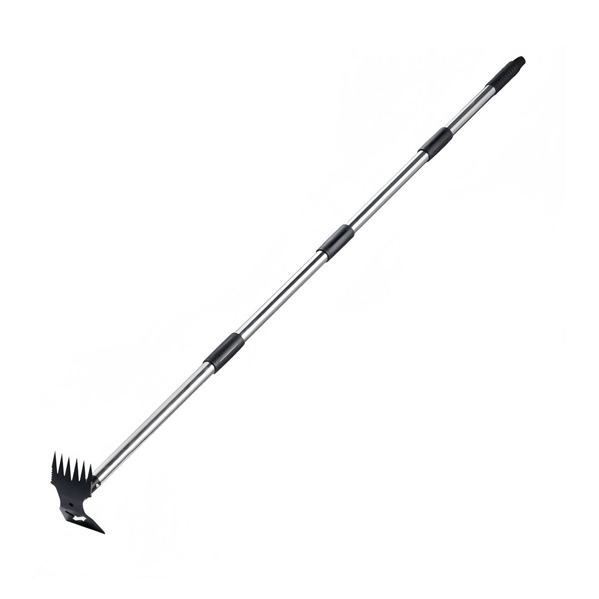 s-zoom.filetakealot-99829559-1.jpg 2-in-1 Heavy-Duty Garden Hoe with 6-Tine Rake for Gardening Loosening Soil - Image 1