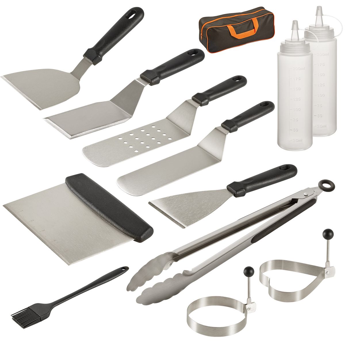 s-zoom.filetakealot-99930872-1.jpg Chenshia 13Pc Stainless Steel Braai Set Portable Camping Mens Gifting Tools - Image 1