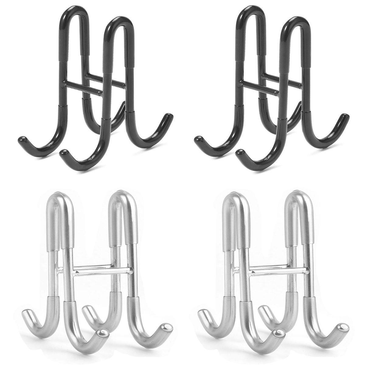 s-zoom.filetakealot-99958348-1.jpg 4 piece Shower Door Hooks Towel Hooks Bath Ball Holder Bathroom Robe Hook - Image 1