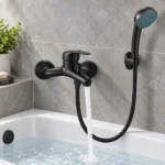 Trend Bath Mixer and Handshower – Matt Black Wall Mounted Tap Set - Image 3