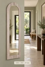 Design House Arch Mirror White Wash 1200 x 400 x 25 mm - Image 3