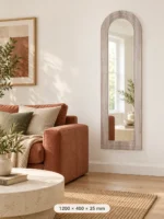 Design House Arch Mirror White Wash 1200 x 400 x 25 mm - Image 2